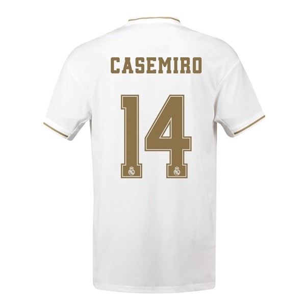 Camiseta Real Madrid NO.14 Casemiro Primera equipación 2019-2020 Blanco